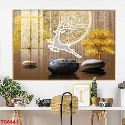 File ảnh File bộ tranh treo tráng gương TG6441 (gốc) in PP, decal
