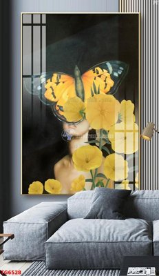 Tải file tranh gốc File bộ tranh treo tráng gương TG6528 chất lượng cao