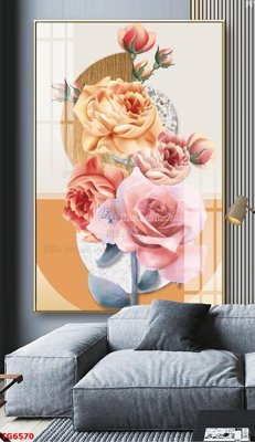 File ảnh File bộ tranh treo tráng gương TG6570 (gốc) in standee