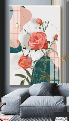 Tải file tranh gốc File bộ tranh treo tráng gương TG6590 chất lượng cao