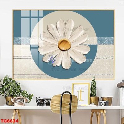 Tải file File bộ tranh treo tráng gương TG6634 (gốc) chủ đề hoa sen