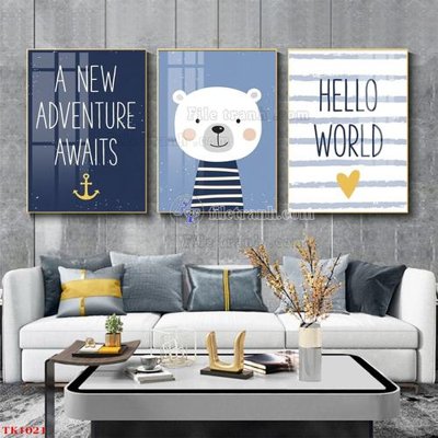 File gốc File tranh bộ in tráng gương hiện đại TK1021 (thiết kế) độc quyền