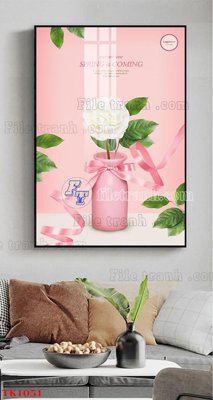 File ảnh File tranh bộ in tráng gương hiện đại TK1051 (gốc) in Hiflex