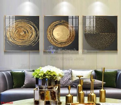 File gốc in mica File tranh bộ in tráng gương hiện đại TK1060 chất lượng