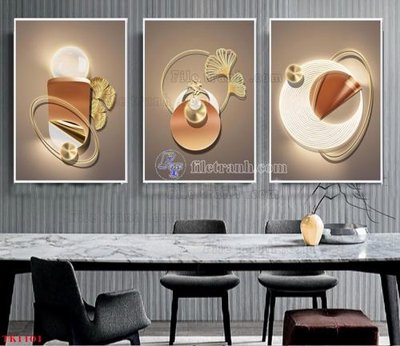 Tệp tin gốc File tranh bộ in tráng gương hiện đại TK1101 (dùng cho in ấn) chuyên nghiệp