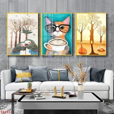 File gốc File tranh bộ in tráng gương hiện đại TK1113 (PNG) chất lượng cao