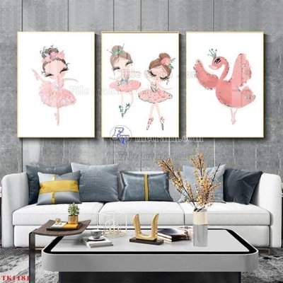 File gốc in mica File tranh bộ in tráng gương hiện đại TK1181 chất lượng