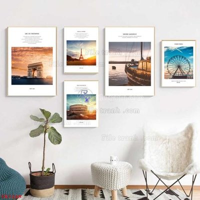 File in ấn cao cấp File tranh bộ in tráng gương hiện đại TK1248 (file gốc)