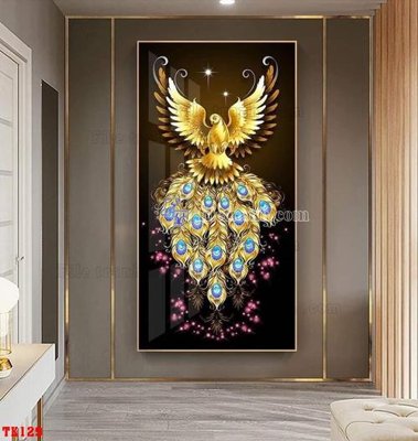 File tranh in trần File tranh hiện đại pha lê gương hot TK129 (ảnh gốc siêu nét)