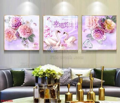 File PSD File tranh bộ in tráng gương hiện đại TK1296 (bản gốc) cho nhà in