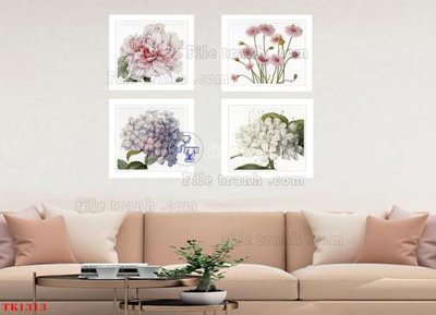 File gốc File tranh bộ in tráng gương hiện đại TK1313 (PNG) nền trong suốt