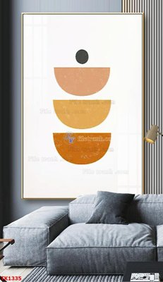 File gốc File bộ tranh treo tráng gương TK1335 (in lụa) tranh phong thủy