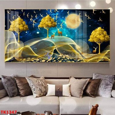 Tải file tranh gốc File bộ tranh treo tráng gương TK1347 chất lượng cao