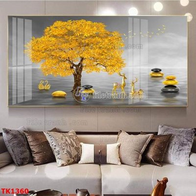 File gốc File bộ tranh treo tráng gương TK1360 (vector) cho in ấn