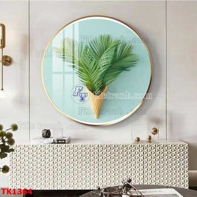 File tranh File bộ tranh treo tráng gương TK1364 (ảnh gốc) in trần nhà