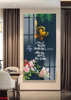 File ảnh File tranh hiện đại pha lê gương hot TK144 (gốc) in biển hiệu