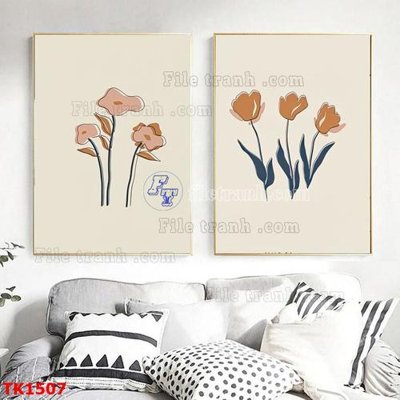 File ảnh File bộ tranh treo tráng gương TK1507 (gốc) in biển hiệu