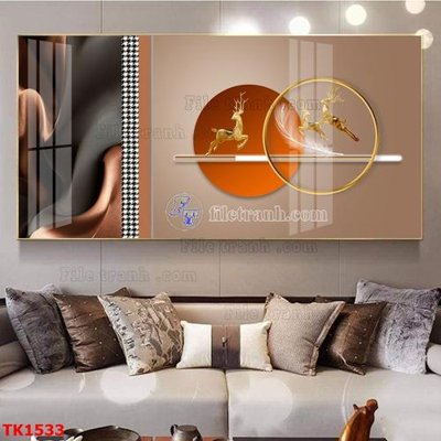 File PSD File bộ tranh treo tráng gương TK1533 (gốc) cho designer