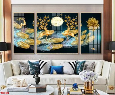 File gốc File tranh hiện đại pha lê gương hot TK159 (vector) cho in ấn