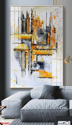 File tranh File bộ tranh treo tráng gương TK1692 (gốc) phong cách tối giản