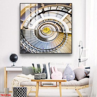 File in trần File bộ tranh treo tráng gương TK1724 (bản gốc 3D) sống động