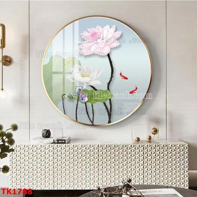 File ảnh File bộ tranh treo tráng gương TK1788 (gốc) in poster