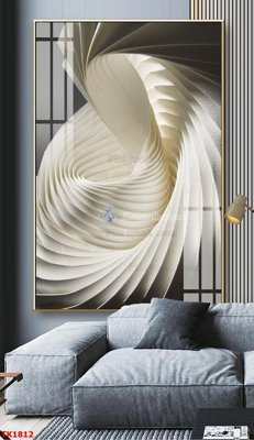 File gốc File bộ tranh treo tráng gương TK1812 (in mica) trang trí