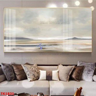 File in trần File bộ tranh treo tráng gương TK1831 (bản gốc) bầu trời