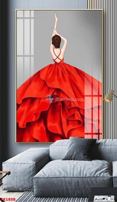 Tải file tranh gốc File bộ tranh treo tráng gương TK1858 chất lượng cao