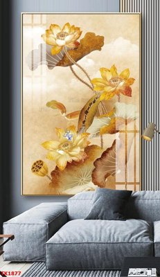 File gốc File bộ tranh treo tráng gương TK1877 (in lụa) trang trí tường