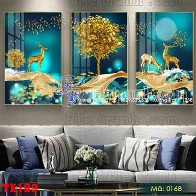 File gốc File tranh hiện đại pha lê gương hot TK189 (cho in UV) siêu nét