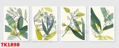File in trần File bộ tranh treo tráng gương TK1898 (bản gốc 3D) sống động