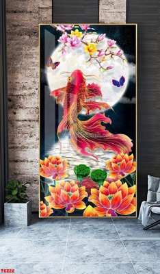 File in ấn File tranh hiện đại pha lê gương hot TK222 (bản gốc) cao cấp