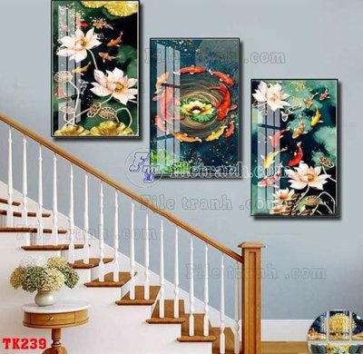 File gốc File tranh hiện đại pha lê gương hot TK239 (chuẩn màu) cho in offset