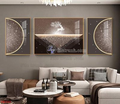 Download file File tranh bộ in tráng gương hiện đại TK535 (gốc) in mica đèn LED