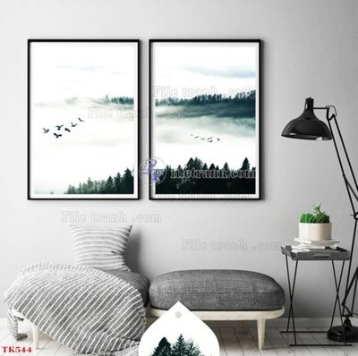 Tải file tranh gốc File tranh bộ in tráng gương hiện đại TK544 chất lượng cao