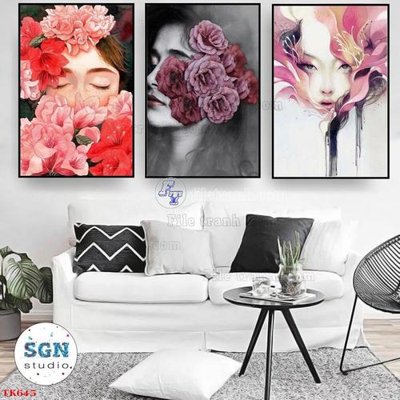 Tải file File tranh bộ in tráng gương hiện đại TK645 (gốc) làm file quảng cáo