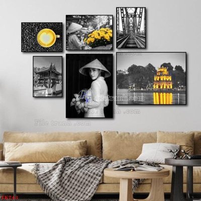 Chi tiết file tranh tráng gương File tranh bộ in tráng gương hiện đại TK743 (ảnh gốc)