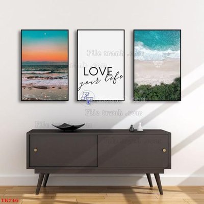 File ảnh File tranh bộ in tráng gương hiện đại TK746 (gốc) in decal dán tường