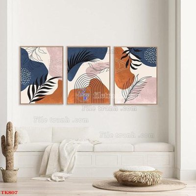 Tải file tranh File tranh bộ in tráng gương hiện đại TK807 (gốc) tại Filetranh.com