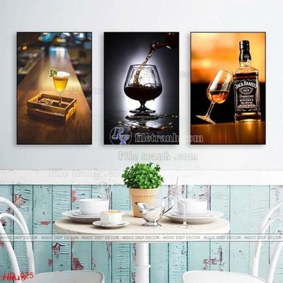 File ảnh gốc File tranh bộ in tráng gương hiện đại TK815 (chuyên in mica)