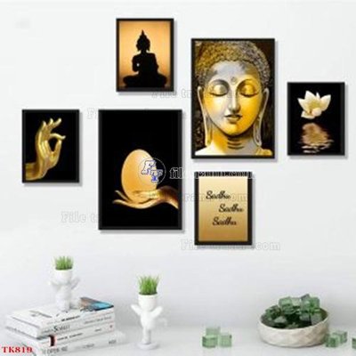 File in ấn cao cấp File tranh bộ in tráng gương hiện đại TK819 (file gốc)