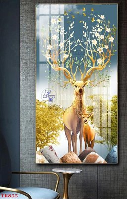 File tranh gốc File tranh bộ in tráng gương hiện đại TK855 (sắc nét từng chi tiết)