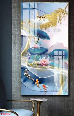 File tranh File tranh bộ in tráng gương hiện đại TK902 (gốc) chủ đề tĩnh vật