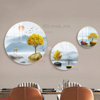 Tải file File tranh bộ in tráng gương hiện đại TK903 (gốc) in trên mọi chất liệu