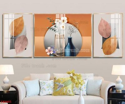 File tranh File tranh bộ in tráng gương hiện đại TK905 (ảnh gốc) in trần nhà