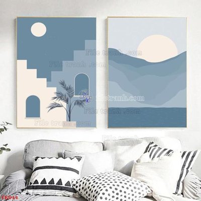 File in ấn File tranh bộ in tráng gương hiện đại TK944 (bản gốc) từ file gốc