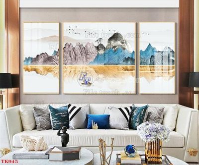 Tải file File tranh bộ in tráng gương hiện đại TK945 (ảnh gốc) in tranh kính