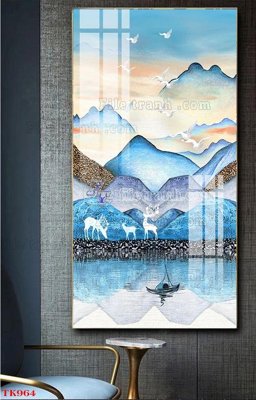 Tải file File tranh bộ in tráng gương hiện đại TK964 (gốc) in nhanh