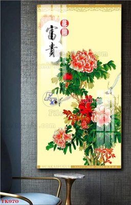 File gốc File tranh bộ in tráng gương hiện đại TK970 (in lụa) chi tiết cao